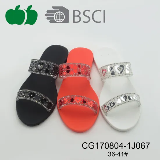 Summer Latest New Fashion Women Pvc Slippers