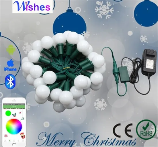 G40 RGB globe LED string lights