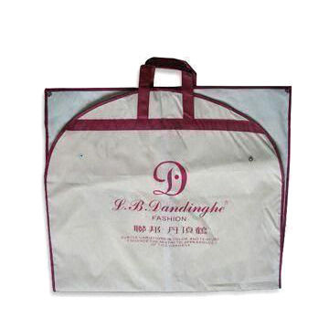 65 x 150cm Garment Bag/Suit Cover, Made of PP Nonwoven, Customized Designs are Accepted