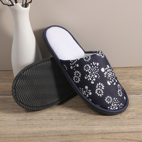 Algodão Lightweight Hotel Unissex Travel Slipper para homens