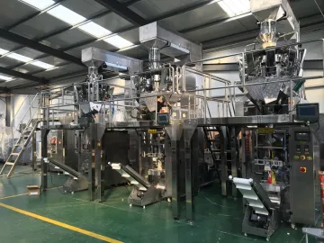 automatic fish food packing machine 10 heads weigher