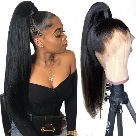 Wholesale Raw Peruvian Virgin Human Hair Glueless Full Hd Lace Front Wig Cheap Transparent 360 Lace Frontal Wig Human Hair