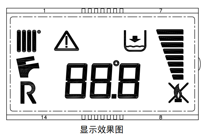 colorful VA LCD display for indoor fridge