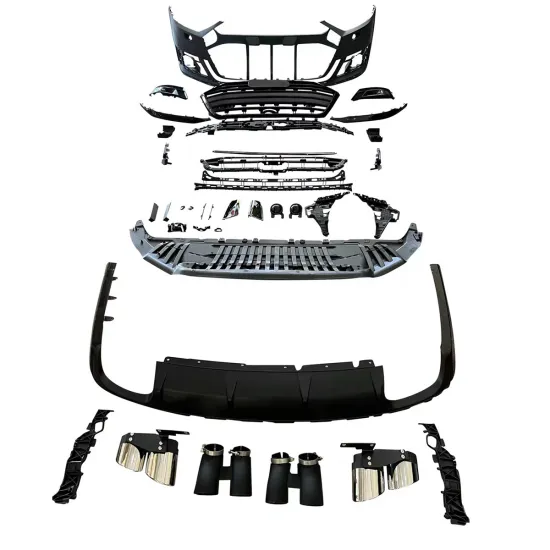 New Audi A8 D5 2019-2022 S8 Style Body Kit with Bumper Assembly Rear Lip