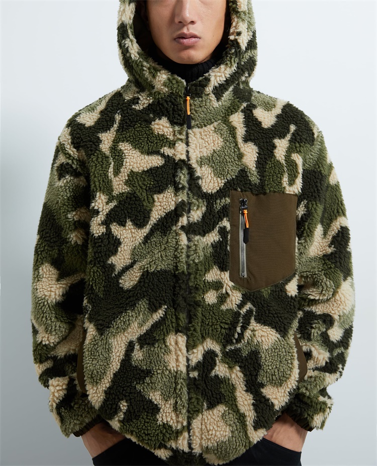 Camo Sherpa Fleece Jackets