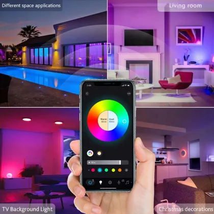 Smart Home Lighting: Voice Controlled, WiFi Connected 30W CCT RGB LED Ceiling Light