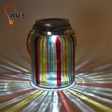 Customized factory supply jar solar light