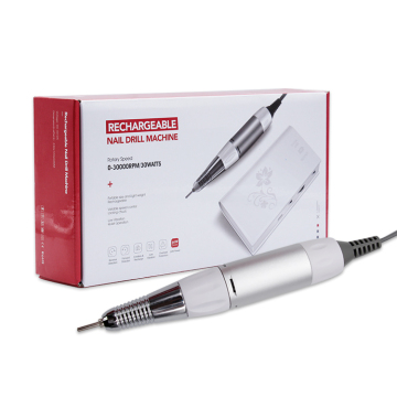 Private Label Portable Cordless Rechargeable 30000rpm Electric Nail Drill