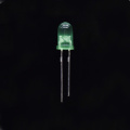 520nm LED 5mm LED verde con cable de 17mm