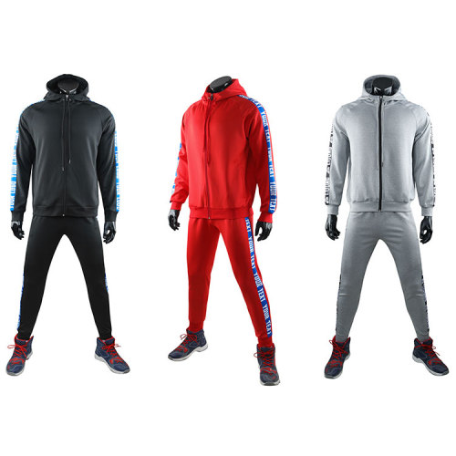 Multi-color sportswear grey tracksuit