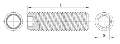 Standard Socket Set Screw With Cup Point