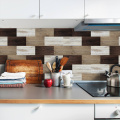 Funlife® 20X10cm Mixed Color Wooden Wall Sticker Self-Adhesive Peel & Stick Tile Stickers for Kitchen Backsplash Bathroom Floor