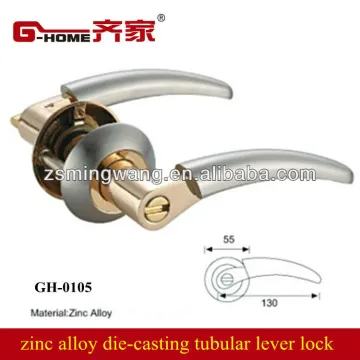 quality euro style entrance lock zinc alloy tubular lever locks