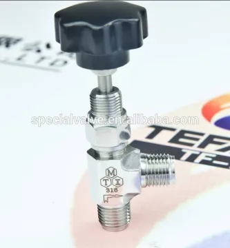 stainless steel male thread angle needle Valve