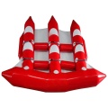 Barcos de banana voadores de esportes de água de peixe com mosca inflável