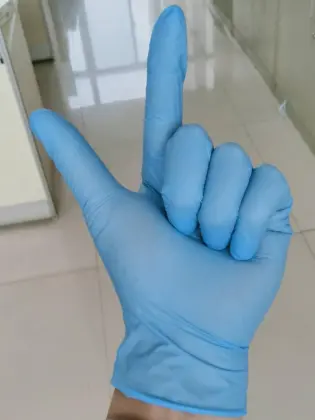 nitrile powder free blue gloves nitrile gloves