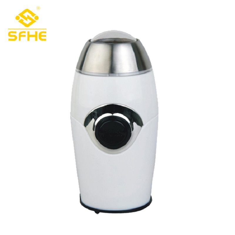 White Burr Bean Coffee Grinder Macine