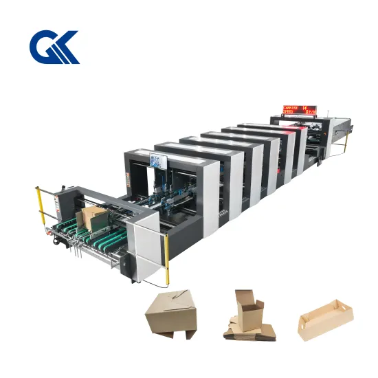 Automatic Corrugated Carton Folder Gluer with Color Inspection