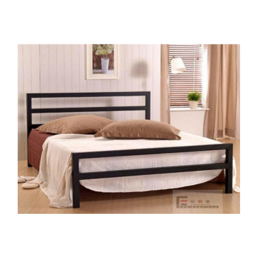 Bedroom Furniture Horizontal Wall Square Tube Single Folding Metal Bed Staff Camp Single Metal Bed Frame