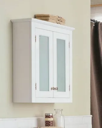 Small White Wall Medicine Cabinet Over The Toilet Storage