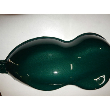 Gloss Diamant Perle Vinyle d&#39;enveloppe de voiture vert foncé