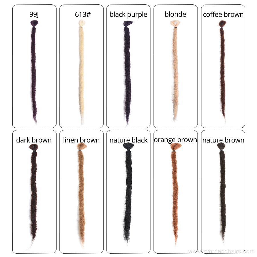 Handmade 10 Colors Hair Extensions Synthetic Dreadlocks