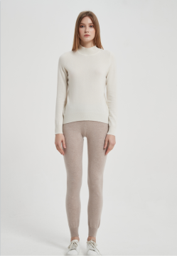 Recycled Cashmere for women pants in recycled cashmere