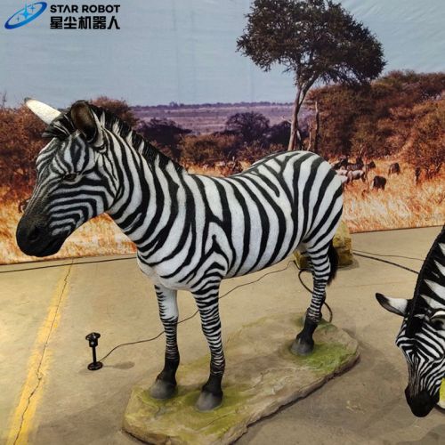 Model Hewan Zebra Ukuran Animatronik