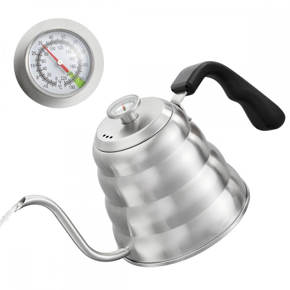 Gooseneck Pour Over Coffee Kettle with Thermometer