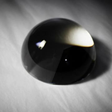 Lente de media bola de lente hemisférica transparente de vidrio NBK7