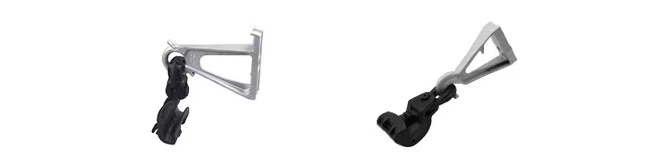 pole install cable suspension clamp