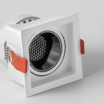 Luxholic CCT Downlight Driver 10W Anti-Glare Embedded Premium Adjustable Tilt Angle Square Recessed Downlight