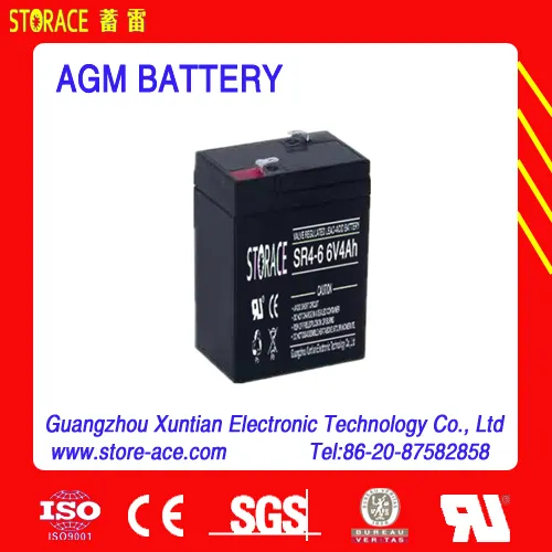 small battery with 6 volt 6v 4ah storage (SR4-6) Sealed Lead Acid Battery