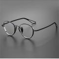 Mixed Material Wide Frame Oval Designer Glasses