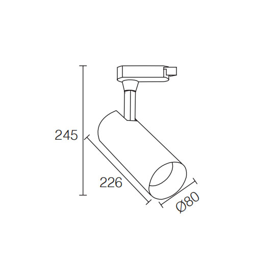 Directional White 34W LED Track LightofLED Track Light In Kitchen