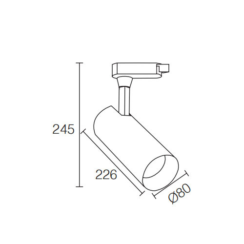 LEDER Directional White 34W LED Track Light