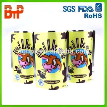 milk packing pouch stand up sachet packing material