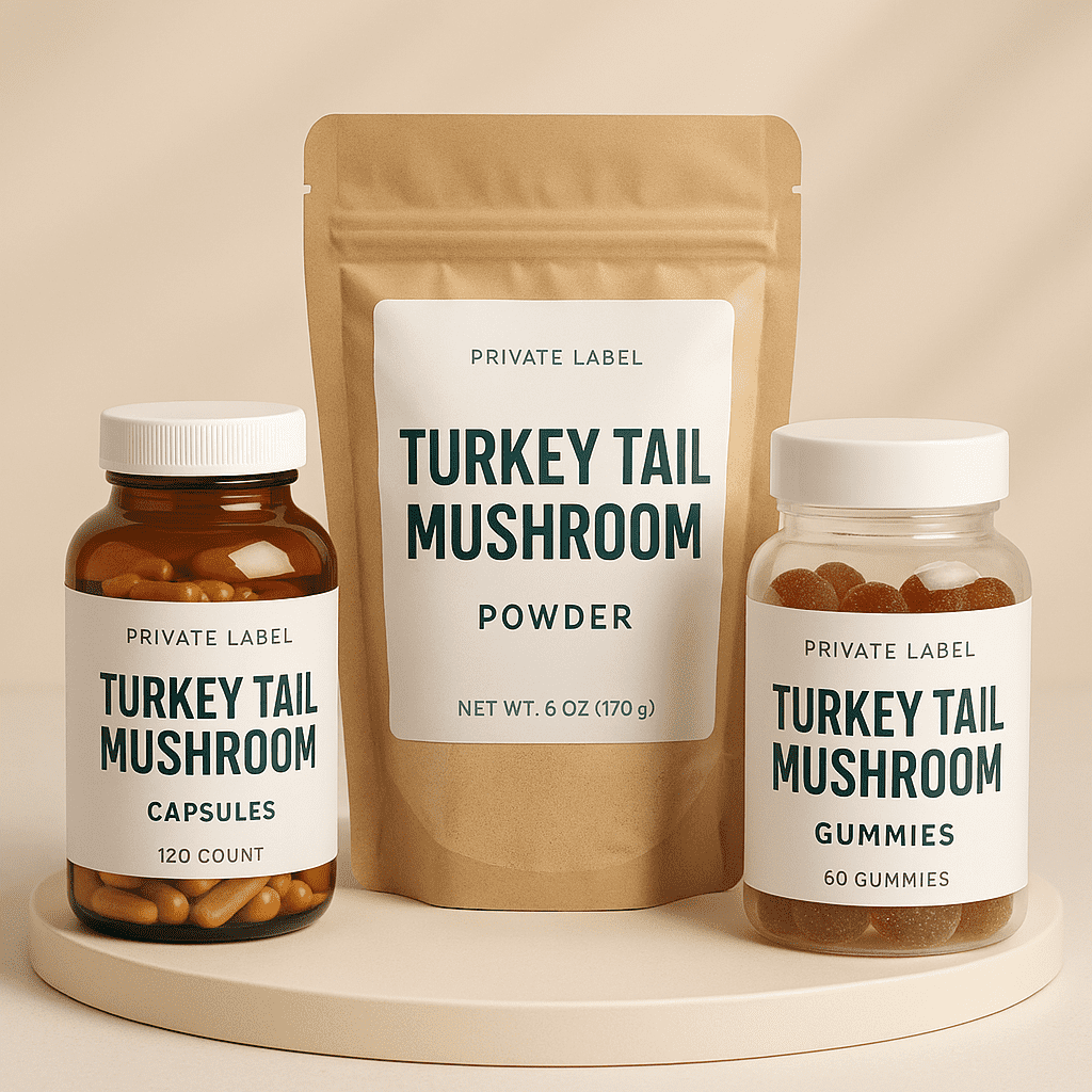 Private Label Turkey Tail Mushroom Supplement