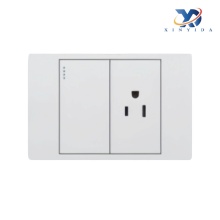 একক নিয়ন্ত্রণের জন্য আয়রন মিডল প্লেট ওয়াল সুইচ