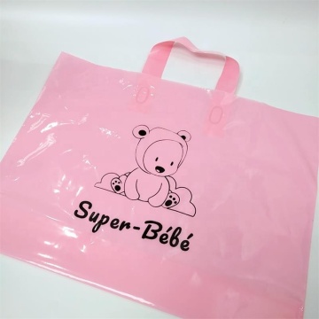 biodegradable eco-friendly loop handle shopping plastic bag