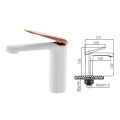 White Single Hole Basin Faucet Mixer Tap