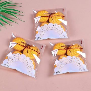 사랑스러운 레이스 바비 노트 클리어 비스킷 로스팅 자체 접착제 치료 가방