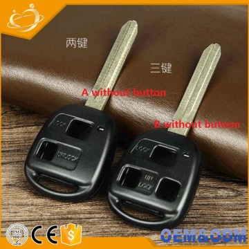 43-Blade Key Shell with 2 Buttons Remote for Toyota