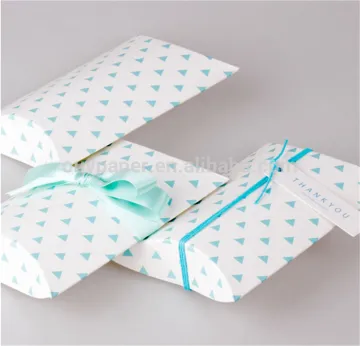 custom printing paper pillow packaging box with good quality