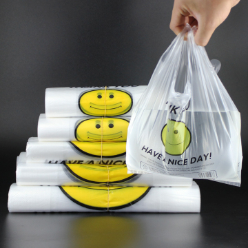 Custom Transparent Reusable Shopping Bags with Handles for Supermarkets and Retail Stores