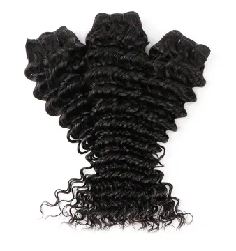 Cheap 10a Grade Wholesale Vendors Mink Human Hair Weave Deep Curly Virgin Brazilian Hair Bundles with Lace Fontals Closure