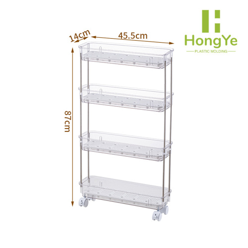 Ruedas blancas para carrito de almacenamiento con ruedas ajustables de 4 niveles