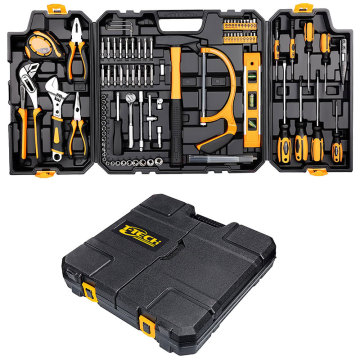 Professional Car Repair Mechanic Tool Set: 89-Piece Kit with Plastic Toolbox Storage Case
