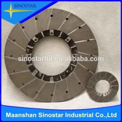 paper mill machinery parts refiner plate