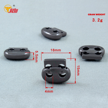 حقيبة ملابس بقفل زنبركي بيضاوي أسود من Gun